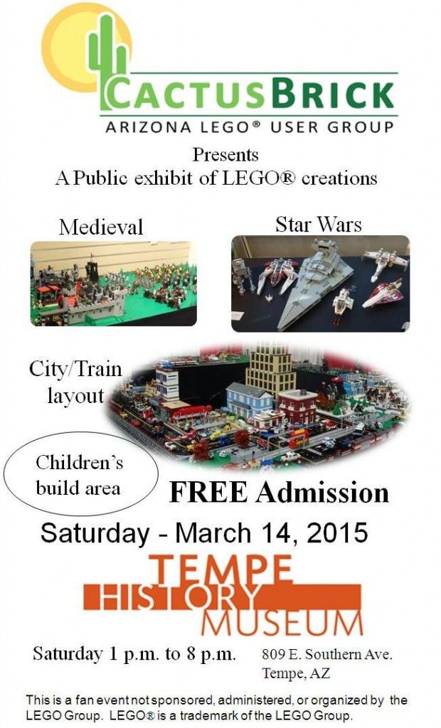 Flyer for Tempe History Museum Display - March 14, 2015